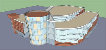 免費商業街SketchUp模型下載 打造理想商業建筑設計